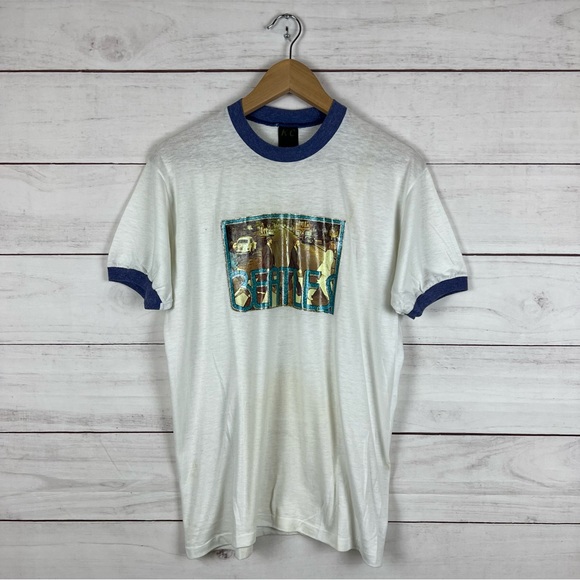 T shirt vintage des oilers d'edmonton/ oilers de la lnh de